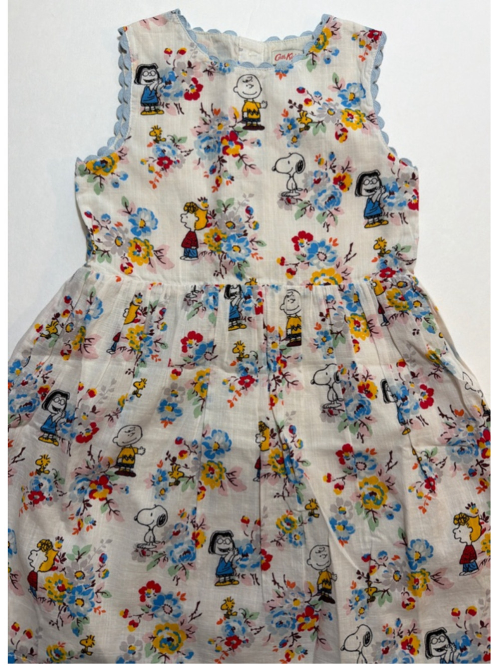 Girls Cath Kidston Peanuts Floral Casual Dress 2-3 Snoopy Charlie Brown Sundress